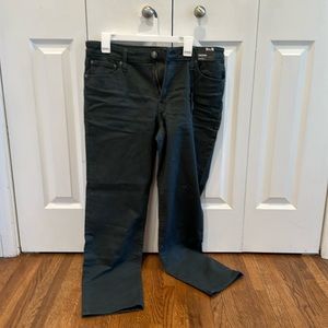 Express Slim Straight Hyper Stretch Teal Jeans